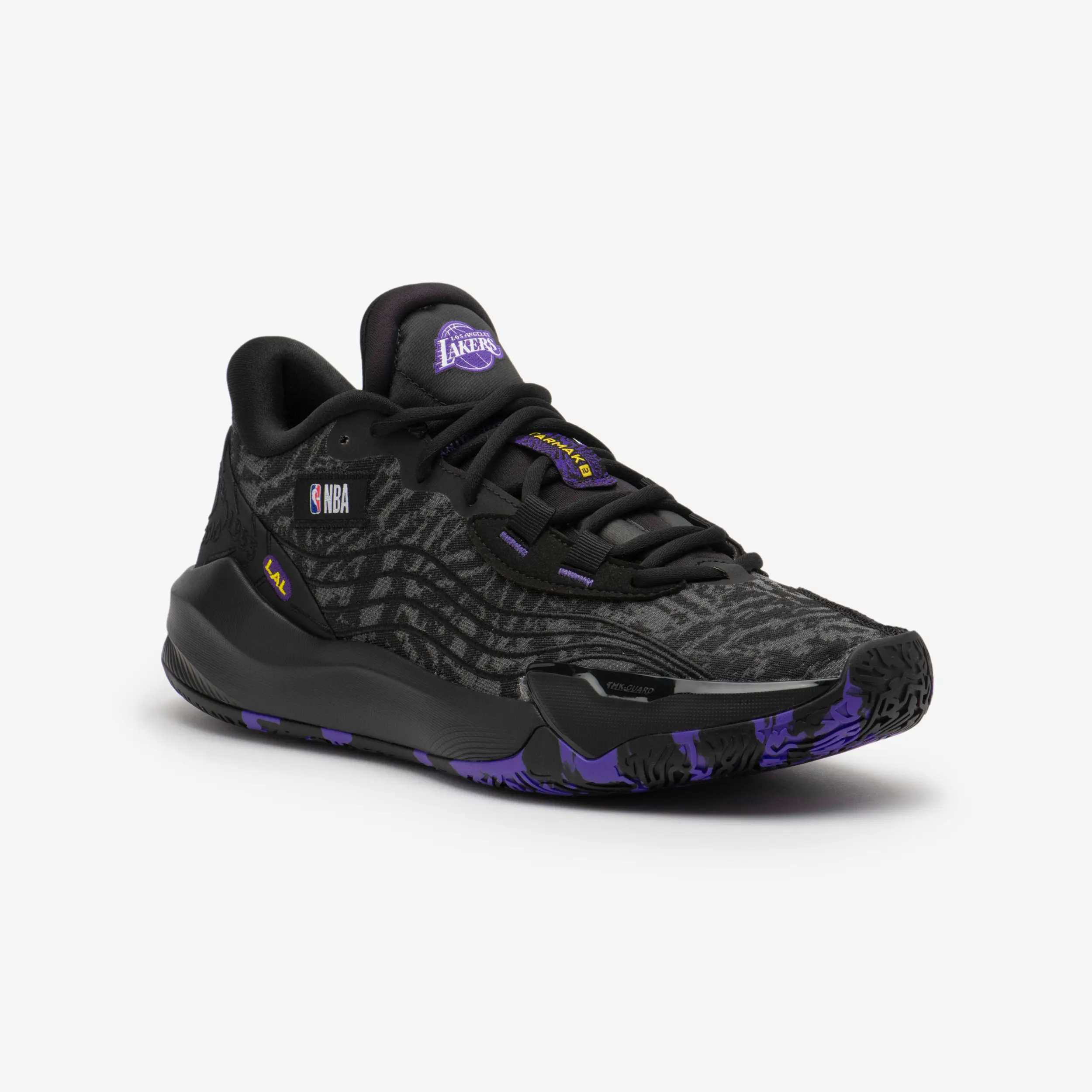 Мужские низкие баскетбольные кроссовки Tarmak NBA F900 Lakers — фото 4