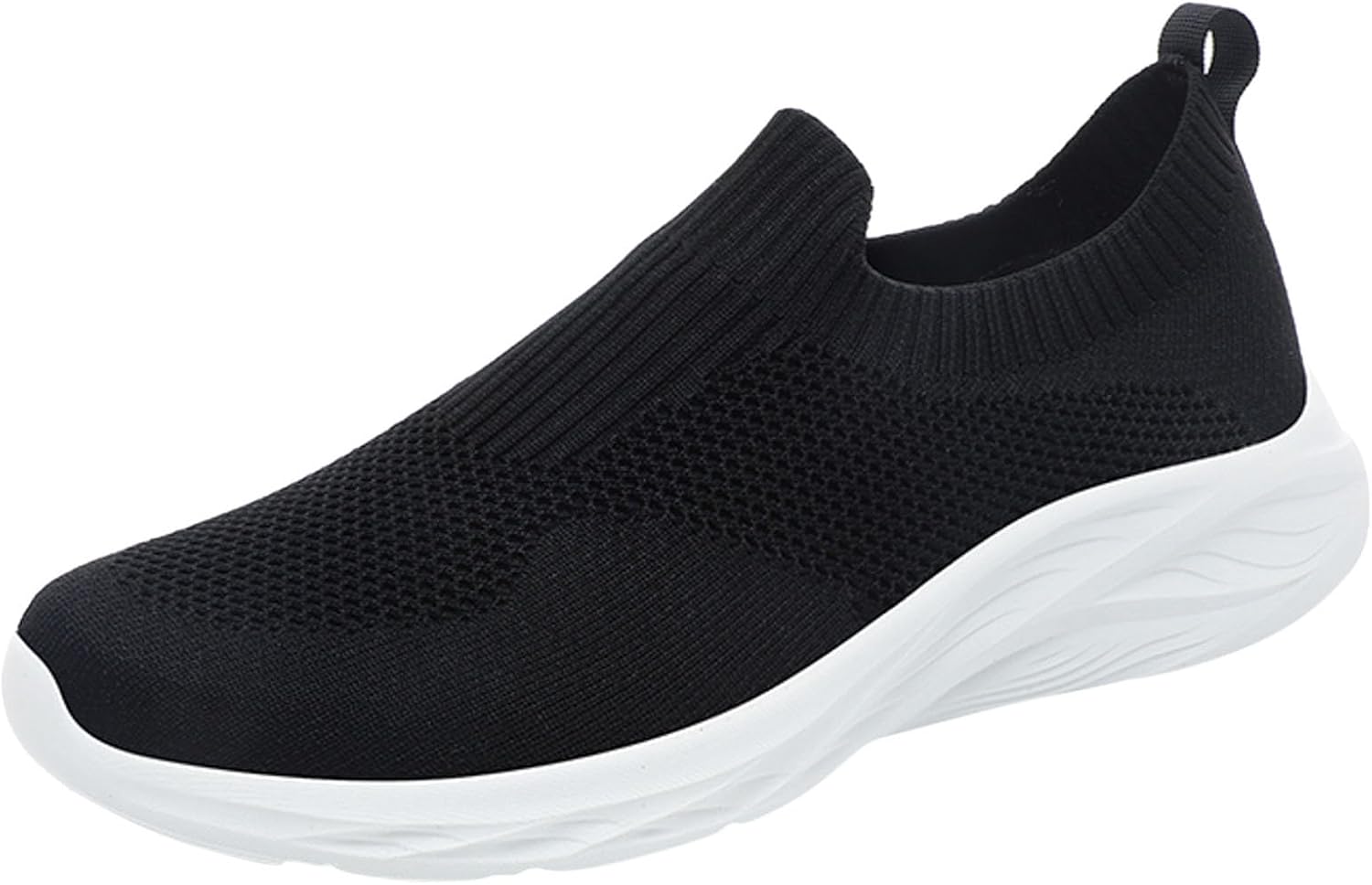 

Мужские кроссовки IWIHMIV без шнурков для прогулок, дышащие, легкие и удобные, спортивные, с нескользящей подошвой, белый