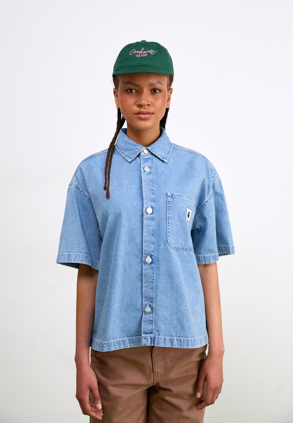 

Блузка на пуговицах LOVILIA Carhartt WIP, цвет Blue Bleached