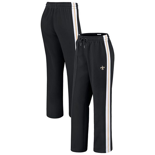 

Женские черные брюки прямого кроя New Orleans Saints с цветными блоками Wear By Erin Andrews