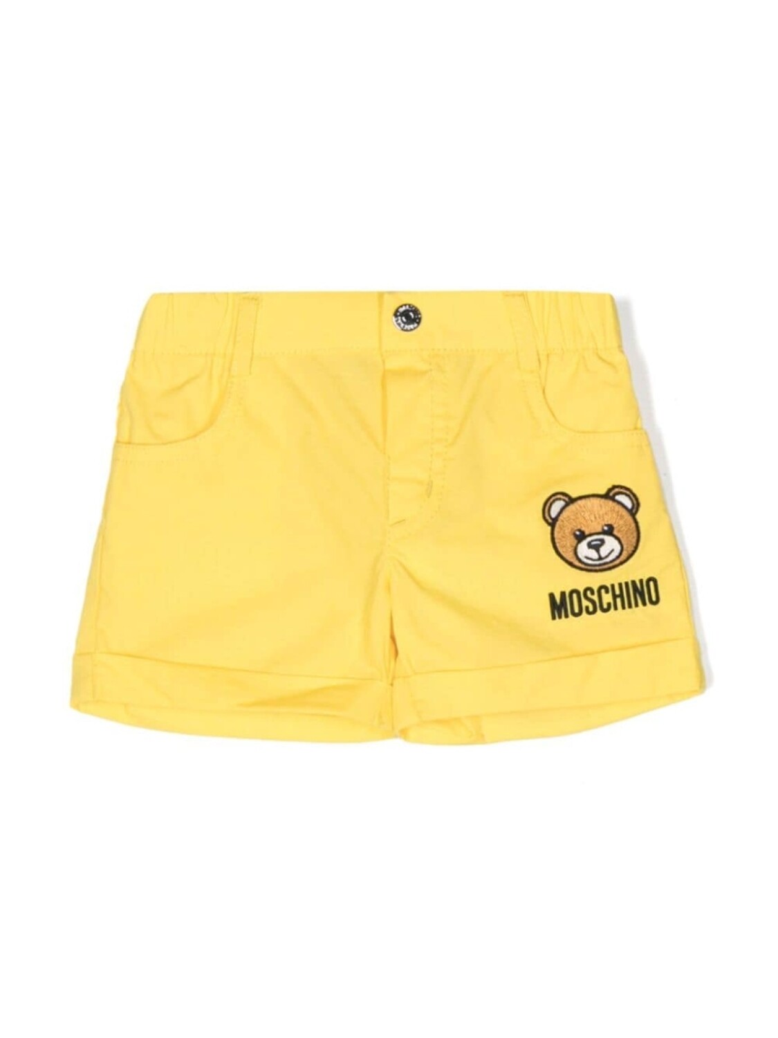 

Moschino Kids шорты с нашивкой Teddy Bear, желтый