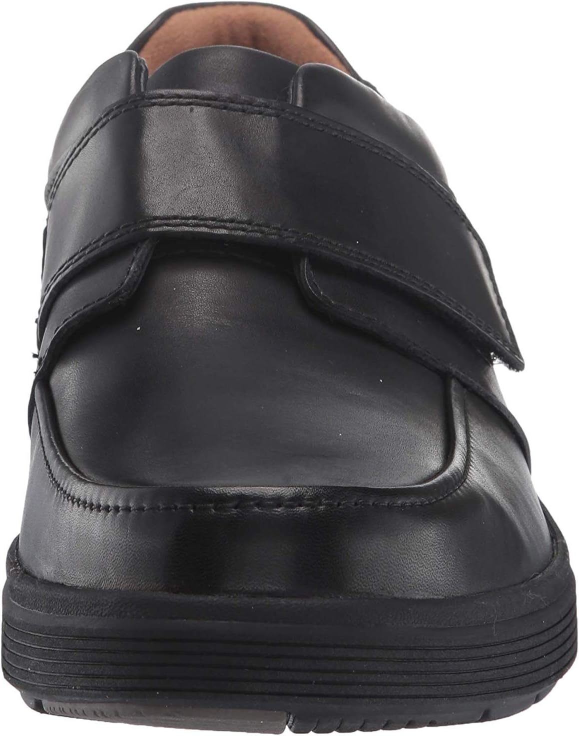 Мужские кожаные кроссовки Clarks с застежкой на липучке, черный — фото 3
