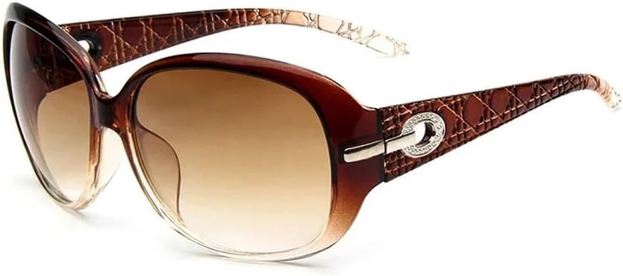 

Элегантные женские солнцезащитные очки в крупной оправе с защитой от ультрафиолета, в стиле ретро, ​​винтажные градиентные линзы, женские и мужские солнцезащитные очки HYYZZC, Brown