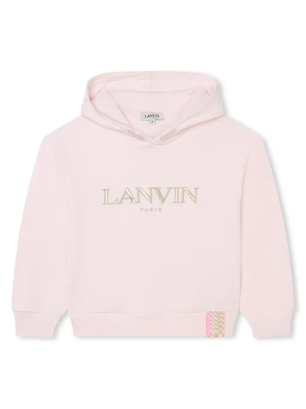 Худи с вышитым логотипом Lanvin Enfant, розовый