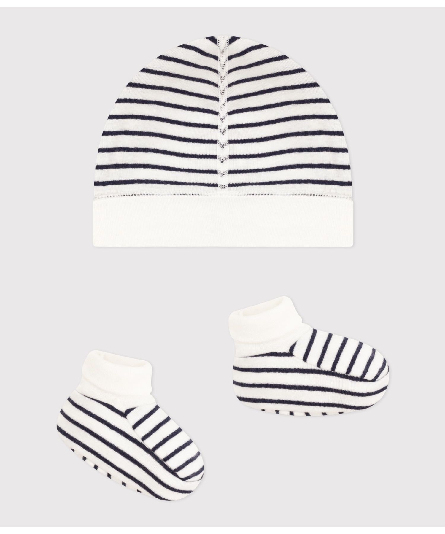 Комплект из детской шапочки и пинеток PETIT BATEAU, Multicolor 1 — фото 2