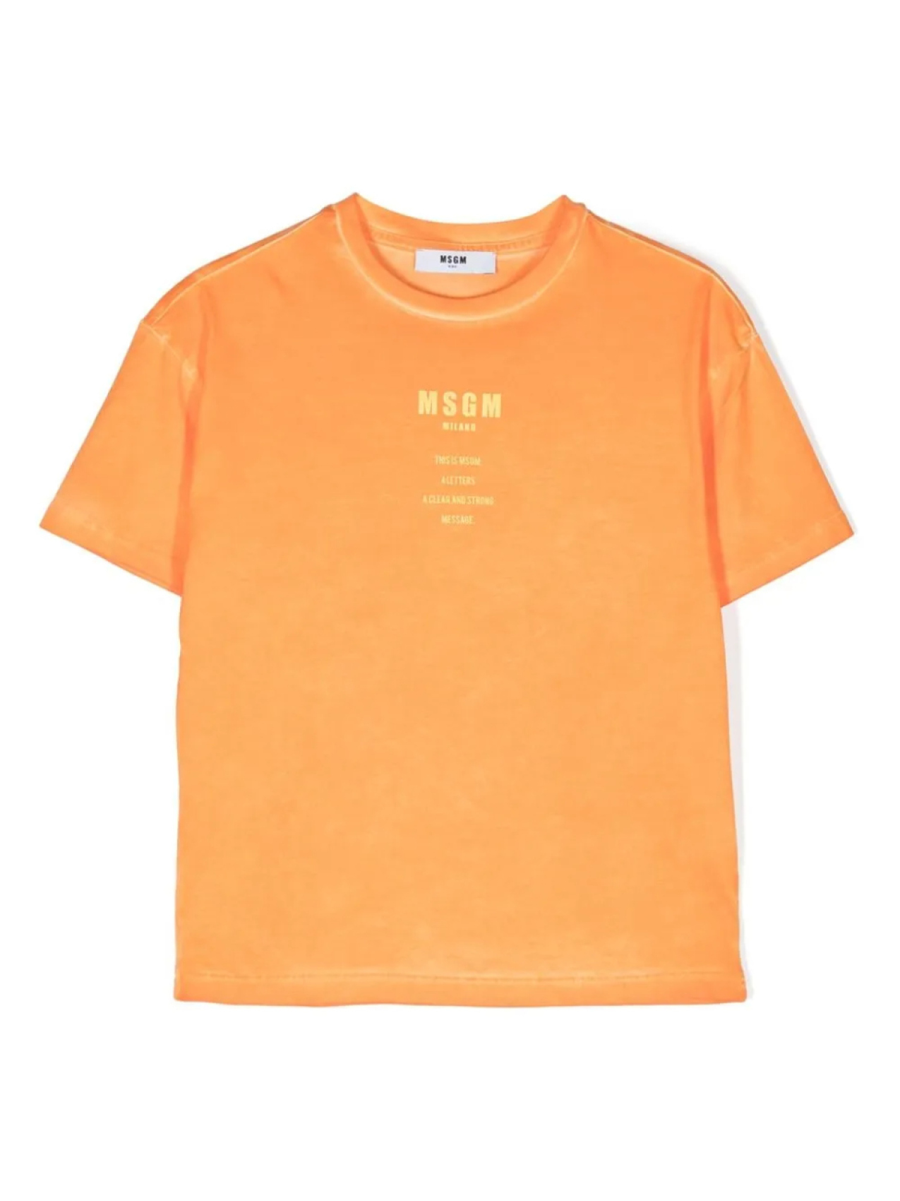 

Футболка с логотипом MSGM Kids, оранжевый