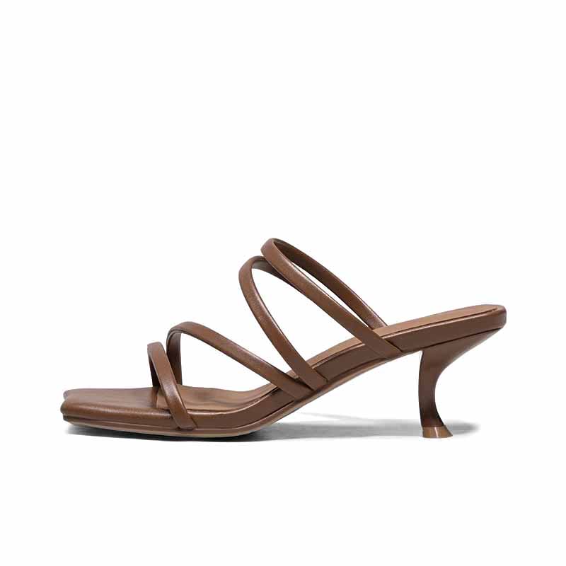 SHOEMAKER QUEEN Женские тапочки-шлёпанцы Браун, цвет Brown