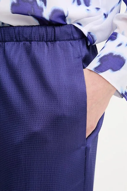 Брюки из сатина Calvin Klein, фиолетовый — фото 4