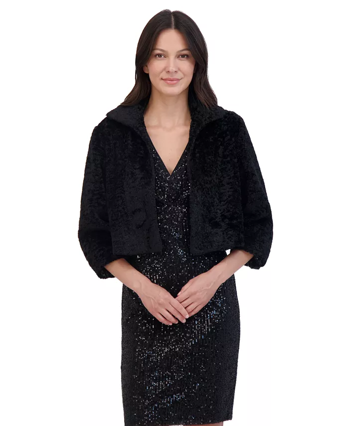 

Женский болеро из искусственного меха Eliza J, черный