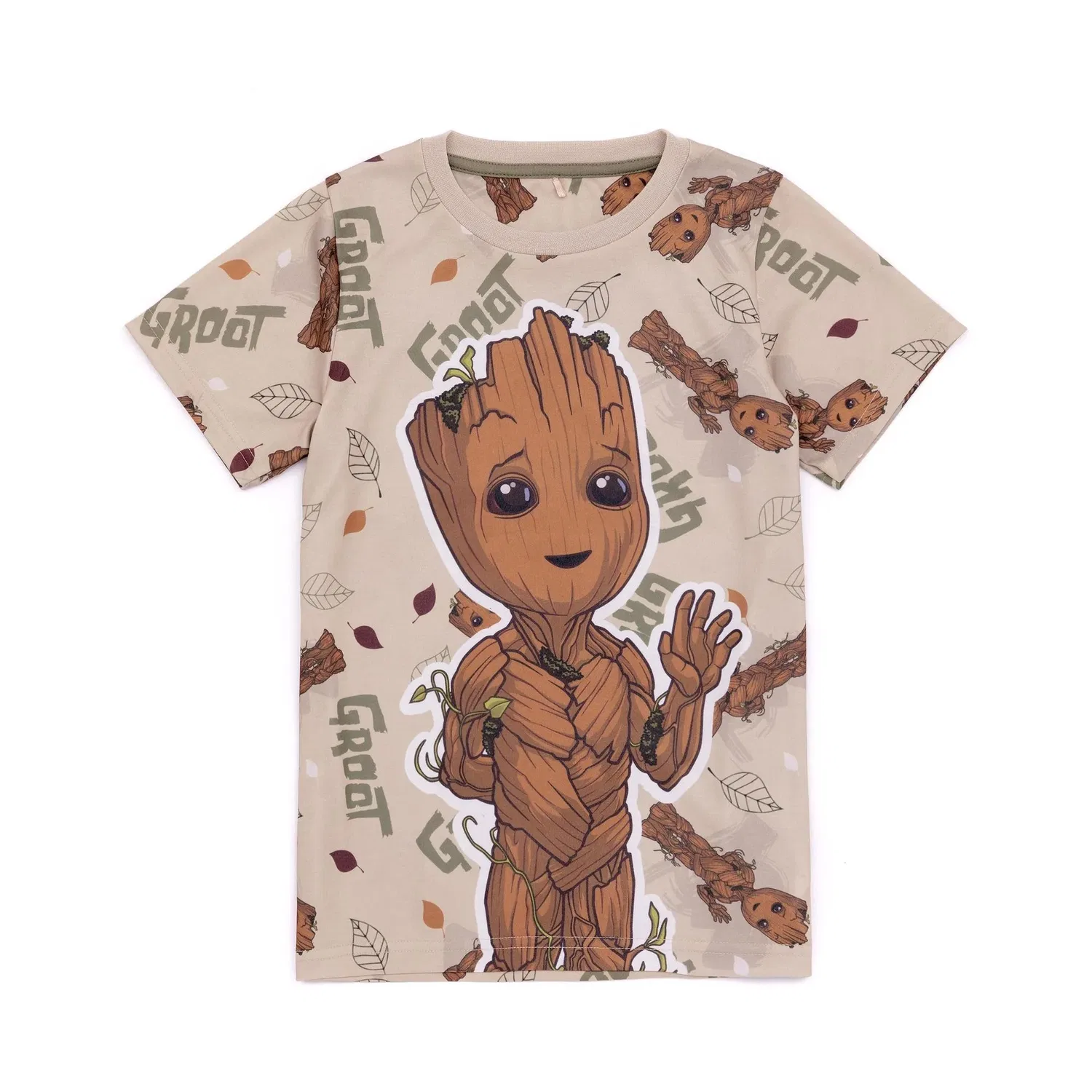 Пижама детская с Baby Groot Marvel, коричневый — фото 4