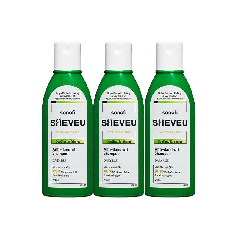 Набор шампуня и кондиционера Elsun Upgraded Amino Acid для лечения перхоти SHEVEU, 200ml*3