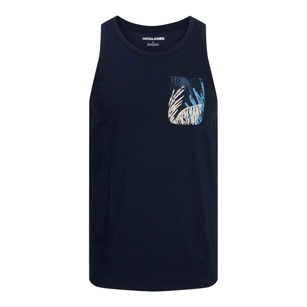 

Футболка без рукавов Jack & Jones Hawaii Pocket, синий