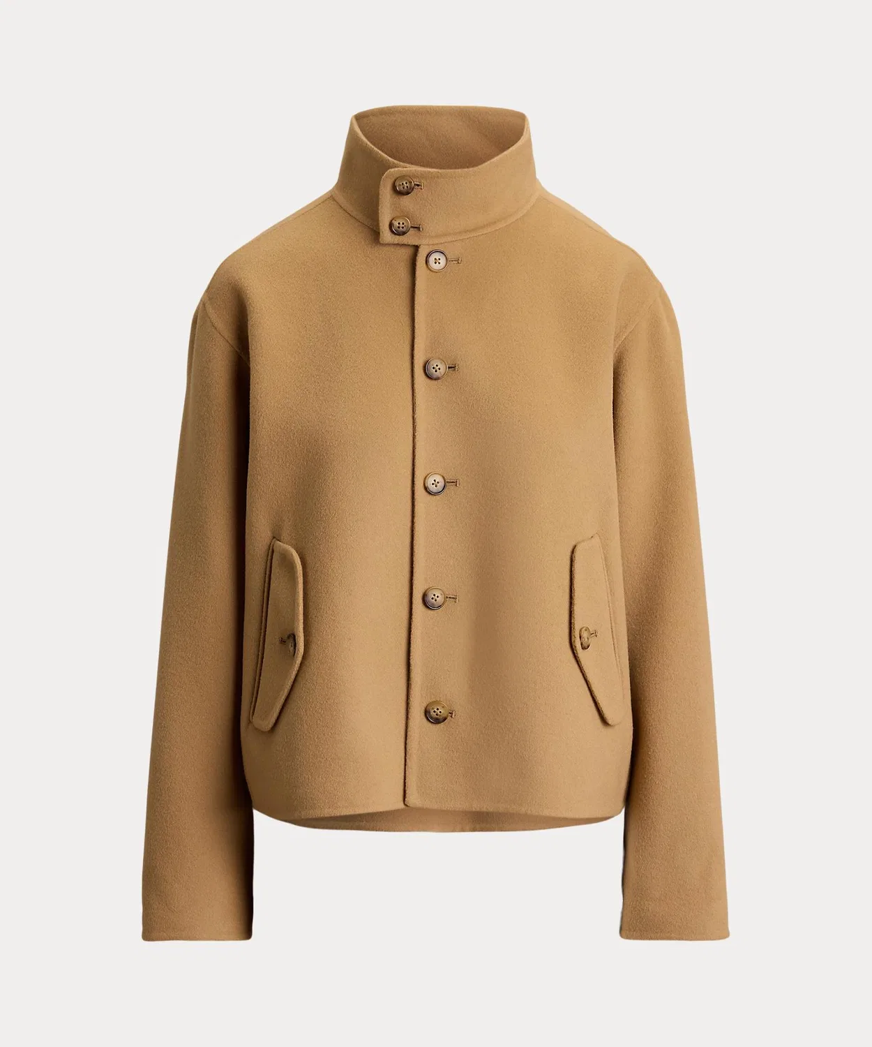 Жакет двусторонний из шерсти, итальянский материал, Polo Ralph Lauren, коричневый — фото 2
