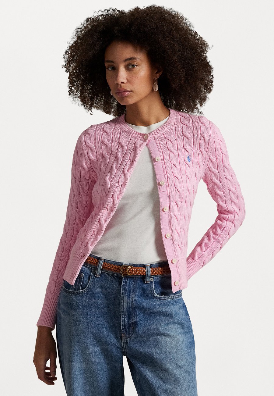 Кардиган Polo Ralph Lauren LONG SLEEVE CARDIGAN , Carmel Pink/Light Pink — фото 3