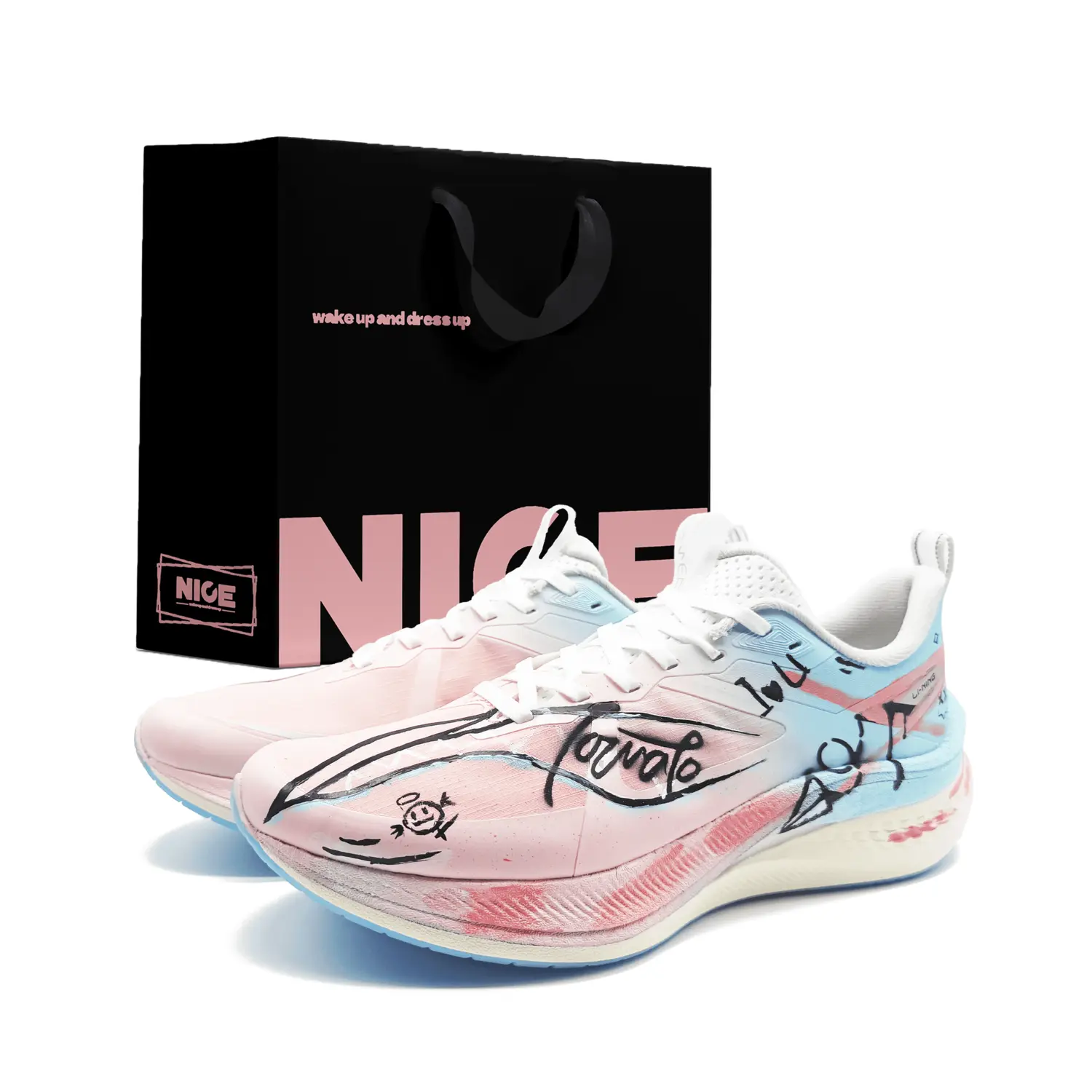 

LINING Кроссовки для бега Red Hare 7 Pro, низкие, синие, мужские