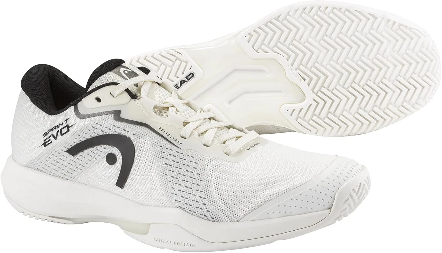 Кроссовки теннисные HEAD Sprint Evo 4.0, Chalk White/Black — фото 2