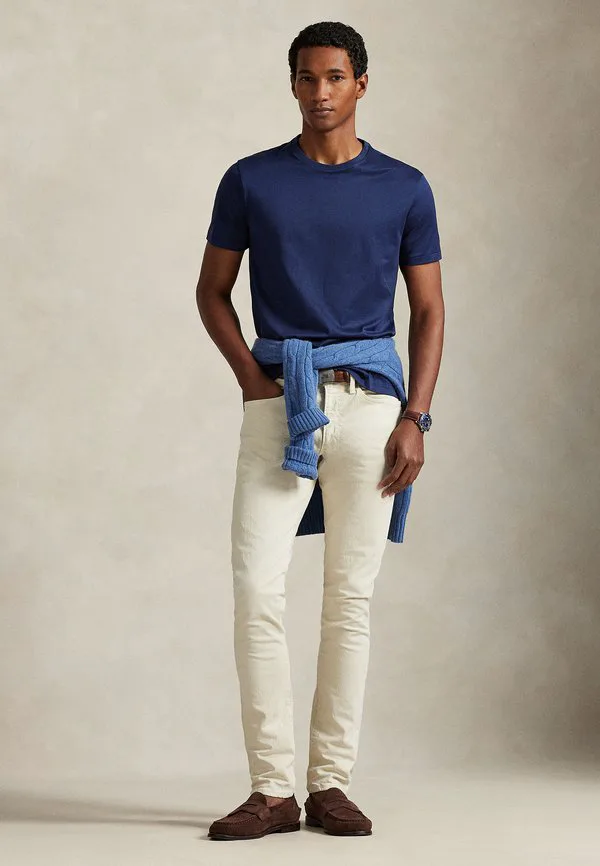 Футболка стандартного кроя lisle, базовая футболка Polo Ralph Lauren, Newport Navy — фото 2