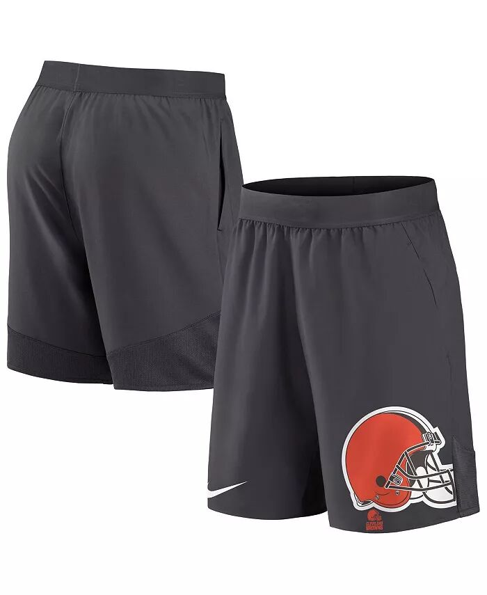 Мужские шорты Cleveland Browns Stretch Performance антрацитового цвета Nike — фото 2