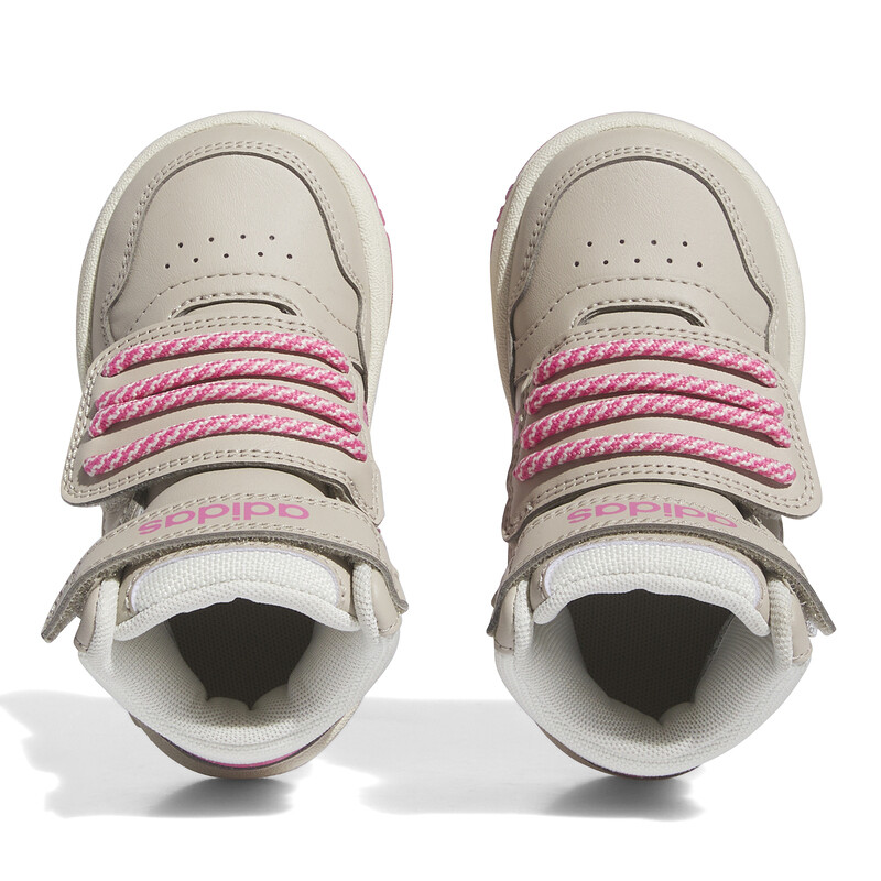 Кроссовки adidas neo Hoops Mid Toddler Shoes TD High-top Dusty Rose, цвет Dusty Rose — фото 3