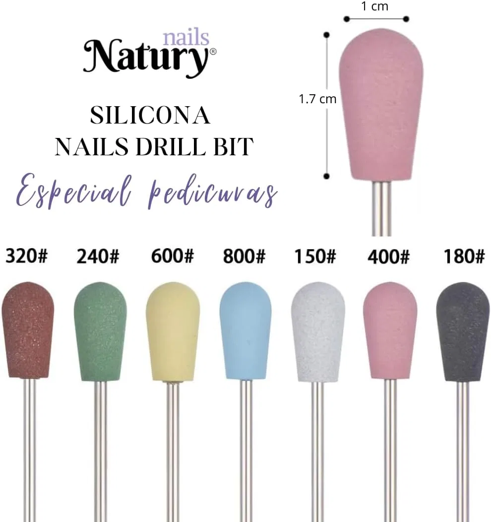Набор силиконовых фрез для ногтей 7 шт. от Natury Nails Natury Nails — фото 2