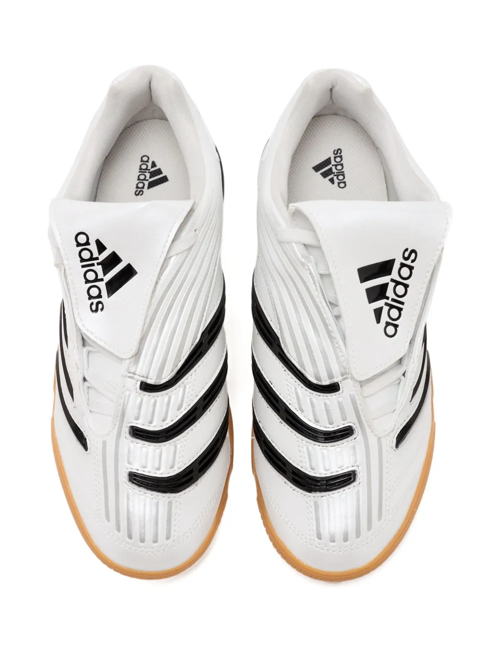 Кроссовки Predator Sala с тремя полосками Adidas, белый — фото 2