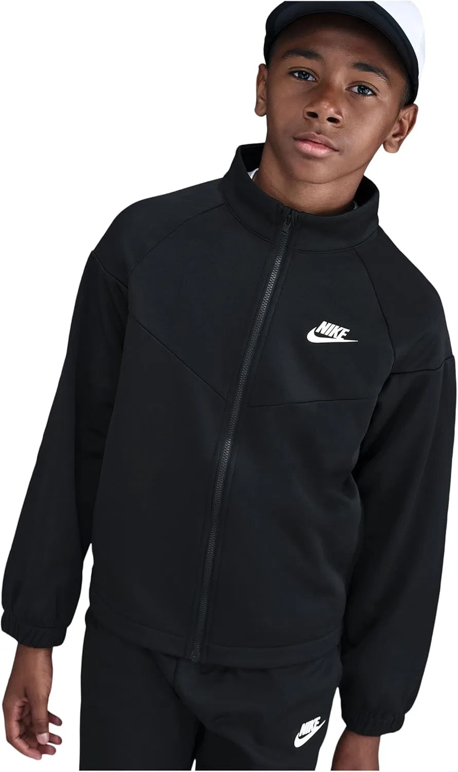 Спортивный костюм Nike Dri-FIT, куртка и брюки, Black/Black/White — фото 4
