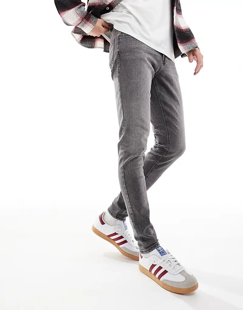 

Узкие зауженные джинсы Glenn серого цвета Jack & Jones