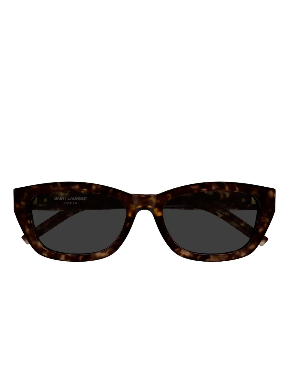 

Солнцезащитные очки в оправе 'кошачий глаз' с логотипом Saint Laurent, коричневый