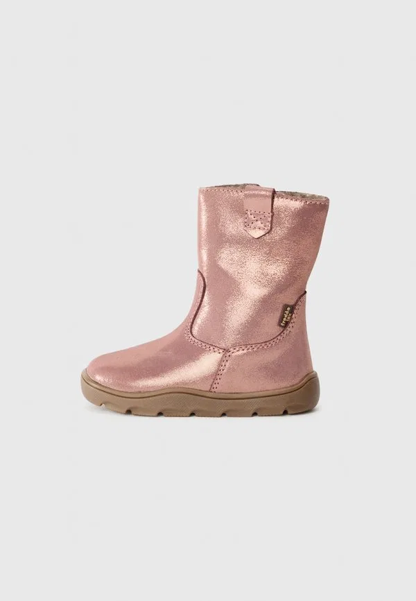 Ботинки barefoot zeru tex, классические ботильоны, розово-золотистого цвета Froddo, Pink/Gold-Coloured