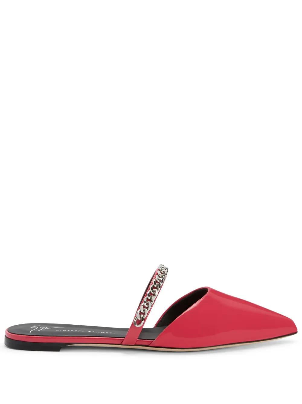 Мюли Laurette с цепочкой Giuseppe Zanotti, розовый