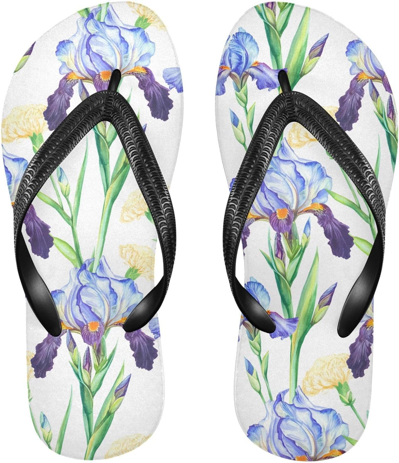 

Шлепанцы Iris Carnations, белые, для пляжа, душа, резинескользящие летние тапочки для женщин и мужчин Sinestour