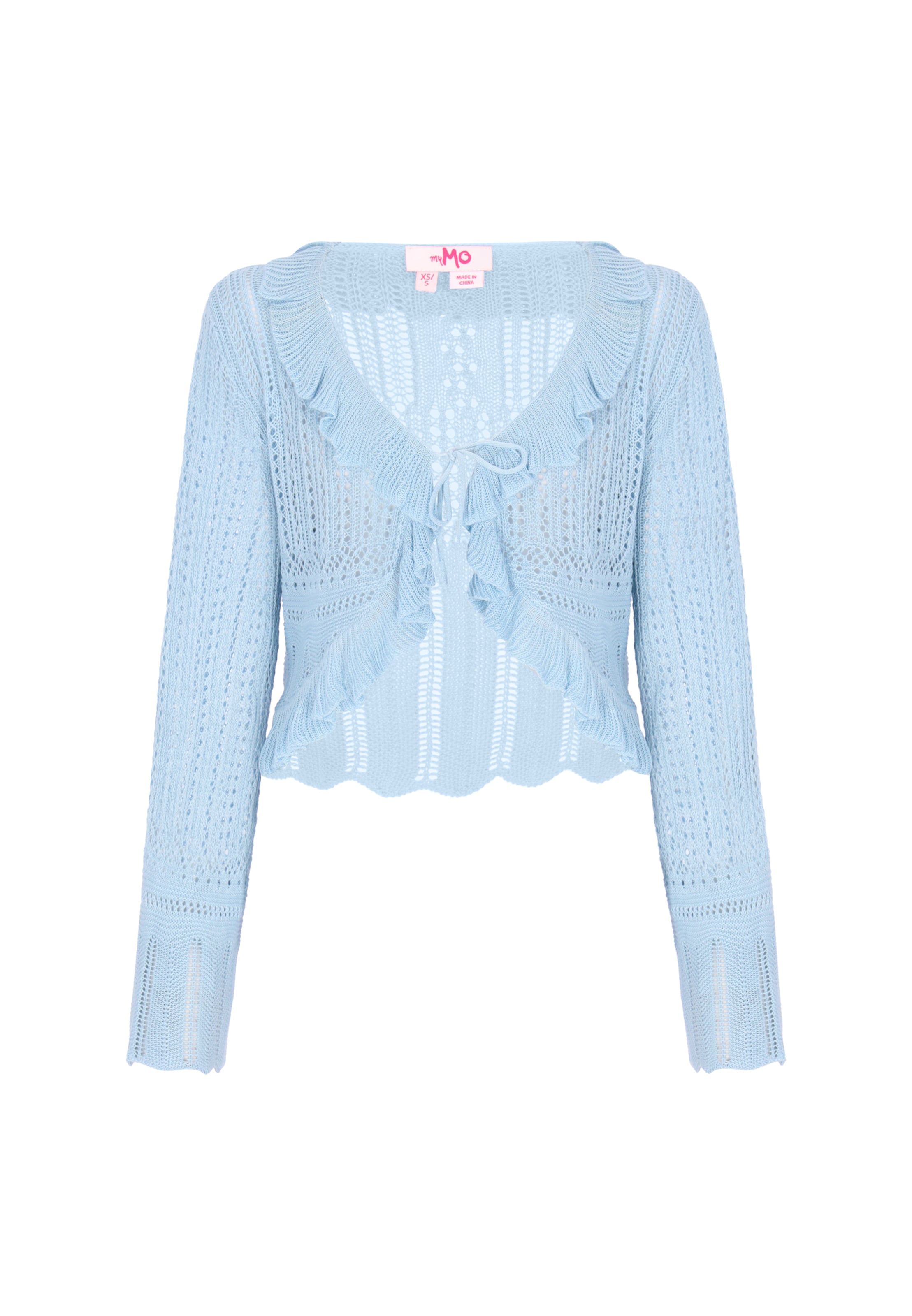 

MYMO Кардиган 'Young Fashion' вязаный в цвете Sky Blue