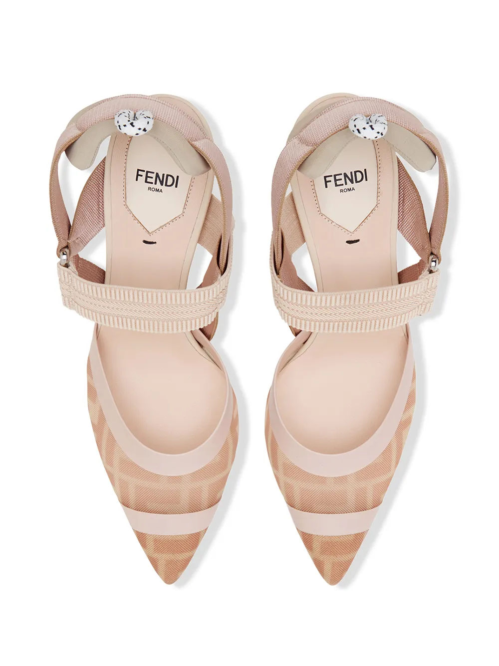 Туфли Colibrì с ремешком на пятке FENDI, розовый — фото 4