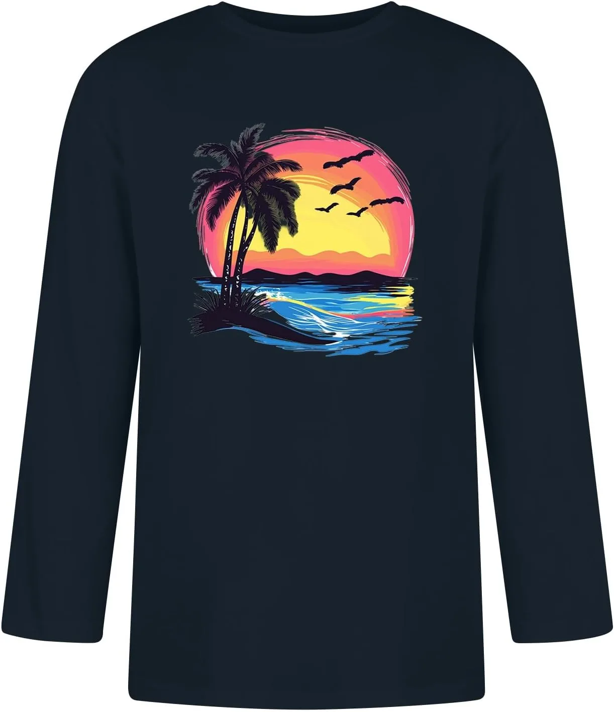 

Мужская футболка Wenkomg1 Casual Beach Print с рукавом 3/4