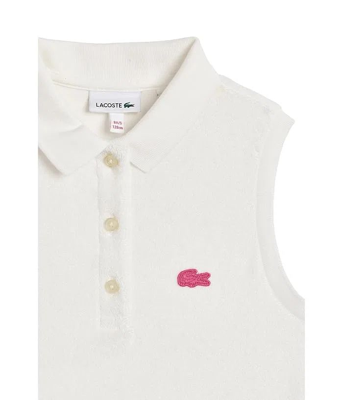 Топ-поло Lacoste Kids Terry, Farine — фото 3