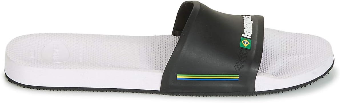 Сандалии Havaianas Slide Brazil унисекс, белый/черный — фото 3