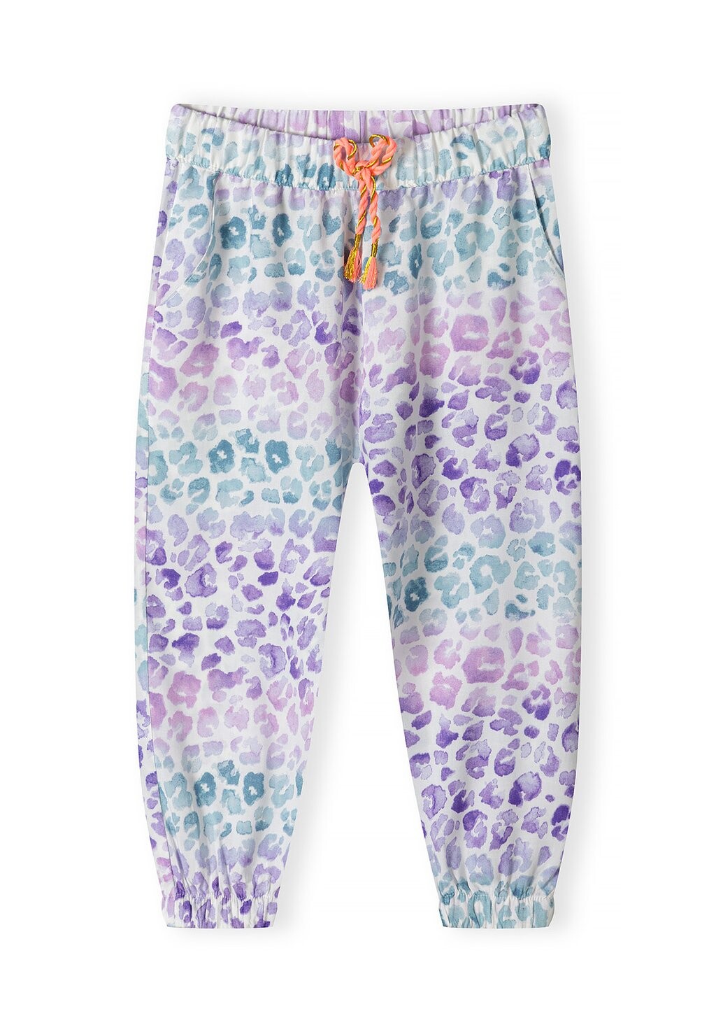 

Брюки из ткани MINOTI, цвет purple /white