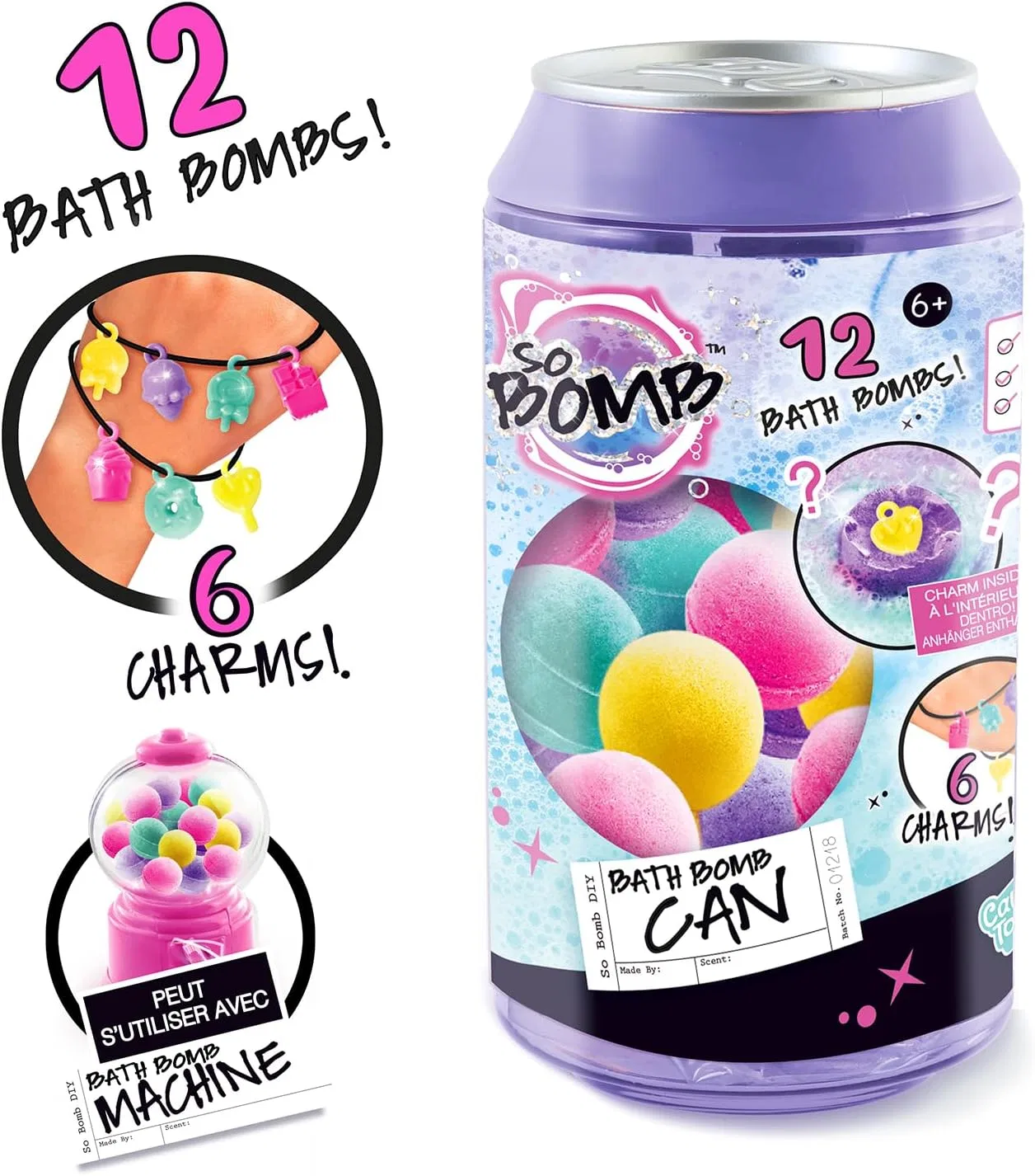 Набор мини-бомбочек для ванны Canal Toys So Dose Canal Toys, Pink — фото 4
