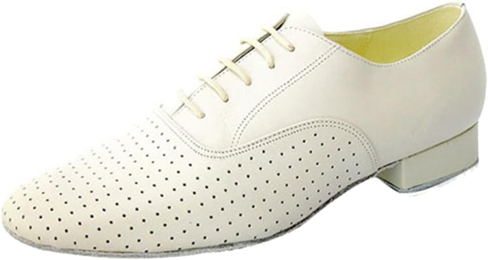 

Мужские классические туфли с закрытым носком на шнуровке, удобные и дышащие, для занятий ча-ча, сальсой, танго, джазом, румбой, бальными, латинскими и современными танцами Mgm-Joymod, белый