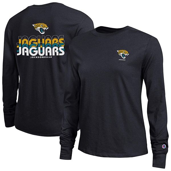 

Женская черная футболка с длинным рукавом Jacksonville Jaguars Core Champion, Черный, Женская черная футболка с длинным рукавом Jacksonville Jaguars Core Champion