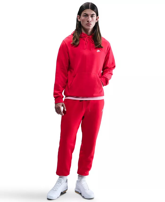 

Мужские спортивные брюки Club с флисом и кулиской Nike, красный