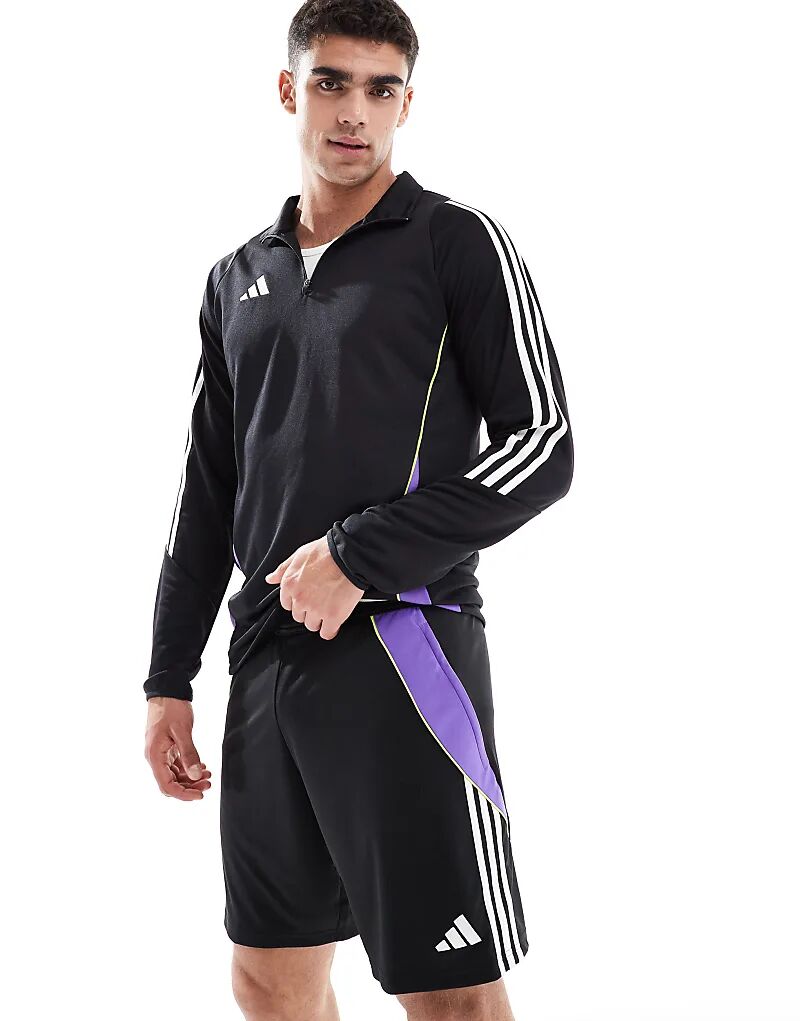 

Тренировочные шорты adidas Football Tiro 24 в черно-фиолетовом цвете Adidas Performance