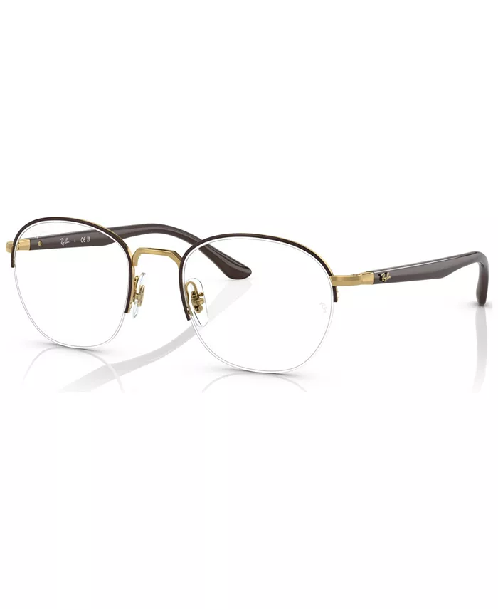 

Унисекс квадратные очки, RX648750-O Ray-Ban, коричневый