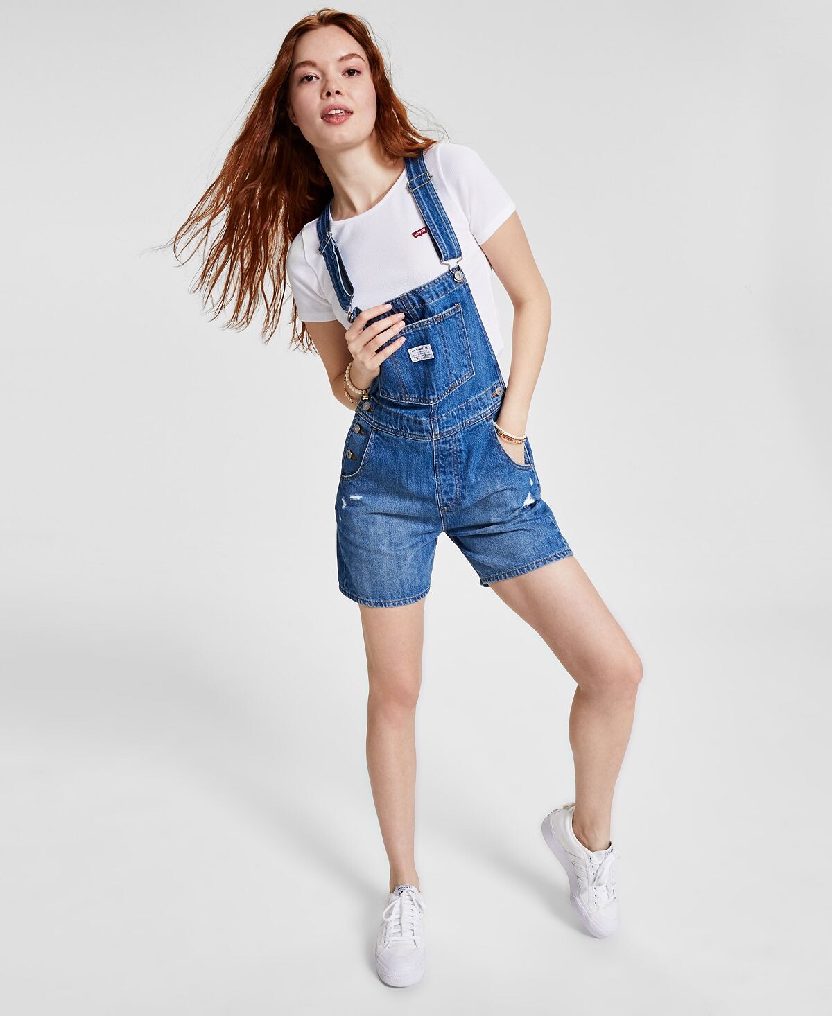 

Женские джинсовые шорты из хлопка в винтажном стиле Levi's