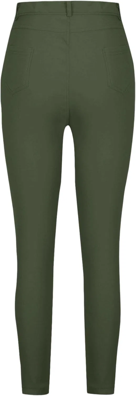 Джинсы скинни, High Waist, Green — фото 4