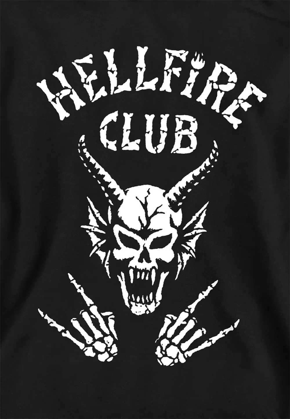 Детский худи Stranger Things Hellfire Club черный, черный — фото 2