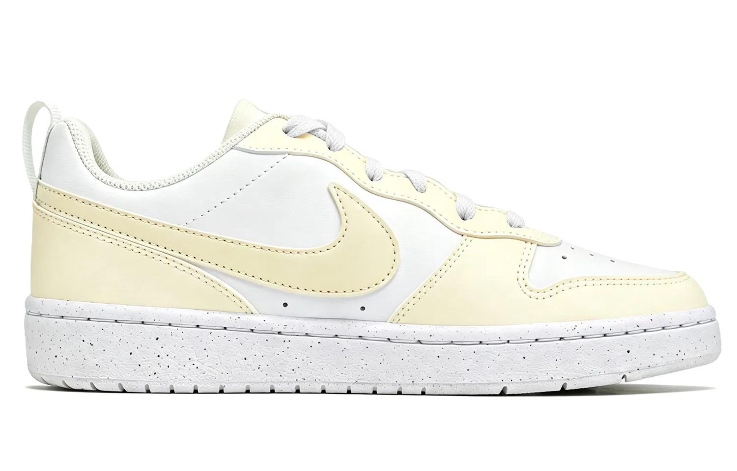 Кроссовки для скейтбординга Nike Court Borough Butter Cute Paw бело-желтые — фото 3