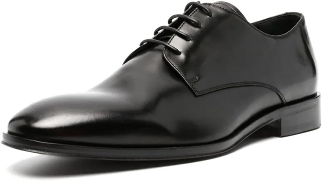 

Мужские классические оксфорды FOWT с круглыми носками, низким каблуком, шнуровкой, повседневные удобные туфли для джентльмена, размеры 4-16 US, черный