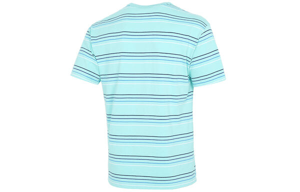 Футболка men's sportswear embroidered logo stripe loose knit sports short sleeve blue green t-shirt Nike, зеленый — фото 2