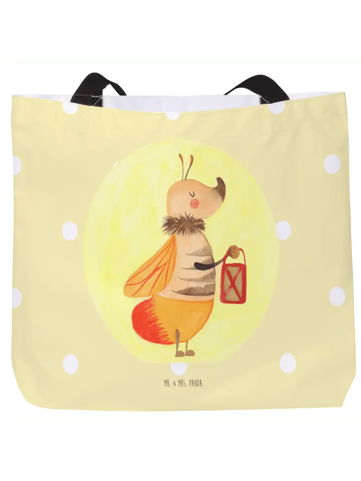 

Шоппер Mr. & Mrs. Panda, желтый пастельный